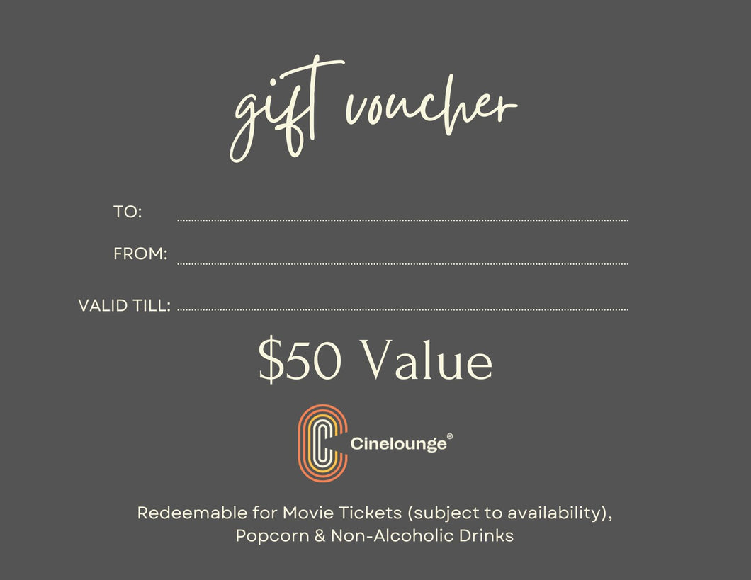 $50 IN-STORE GIFT CERTIFICATE